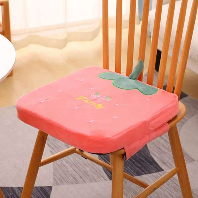Coussin de chaise pour bébé 5cm hauteur siège réglable enfants tapis amovible salle à manger design rose frais