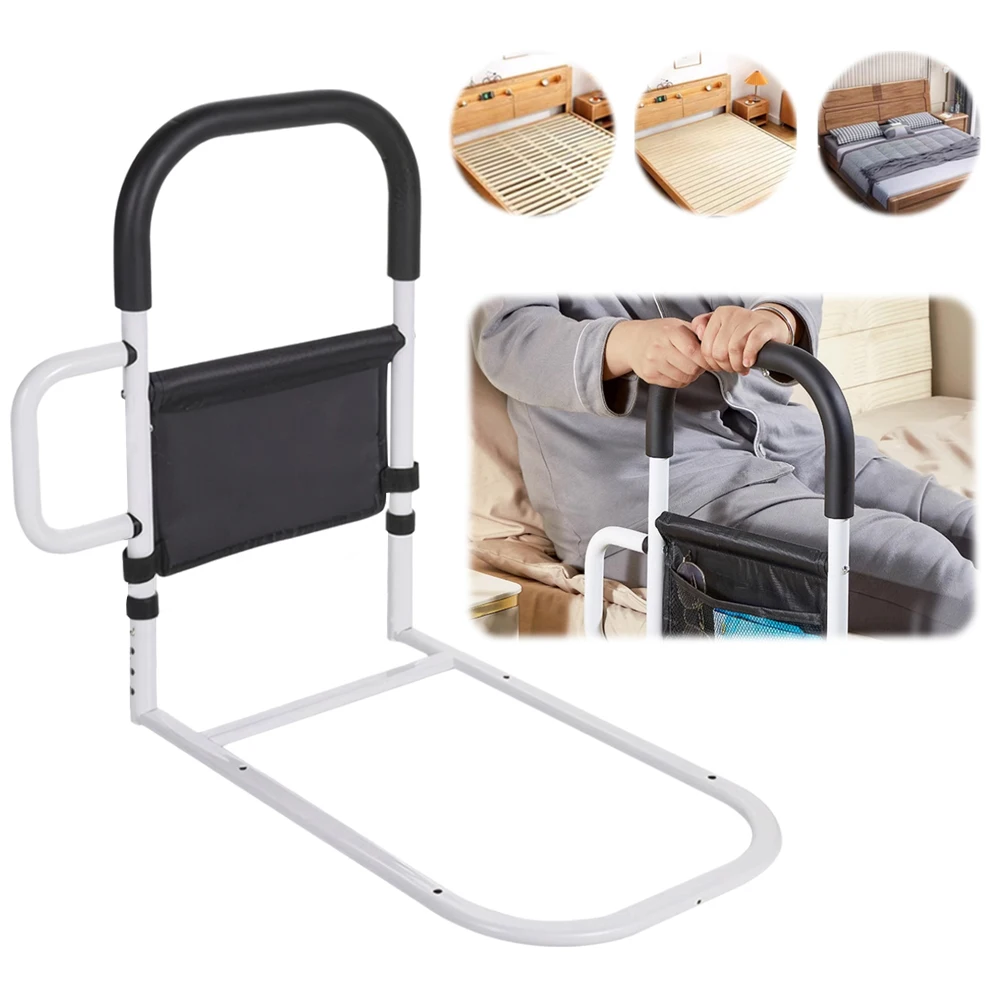 Rail de lit de sécurité pour adultes barre d'assistance antidérapante poignée ergonomique adaptée lit King Que