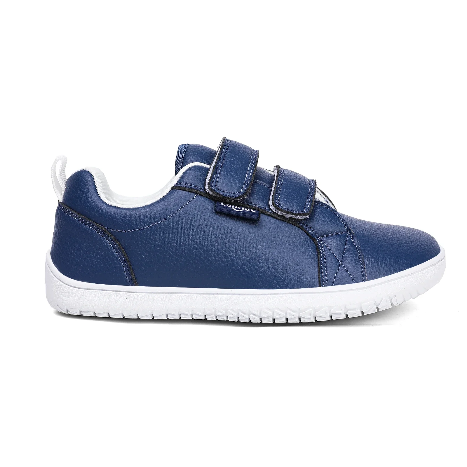 Chaussures enfants velcro minimalistes baskets large pour garçons filles cuir PU semelle antiglissante design