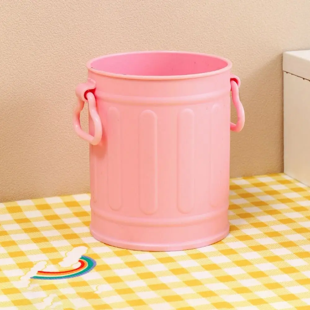 Portestylo portable en plastique rose vif grand rangement design épuré