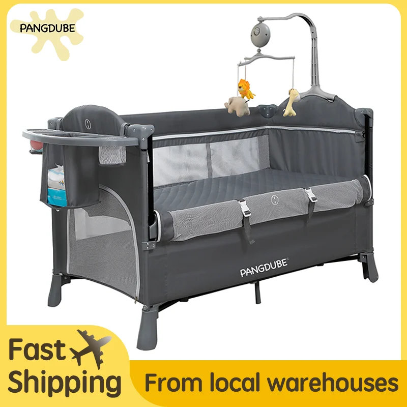 Berceau multifonctionnel pliable bébé 06 ans lit portable table à langer sécuritaire design compact et durable
