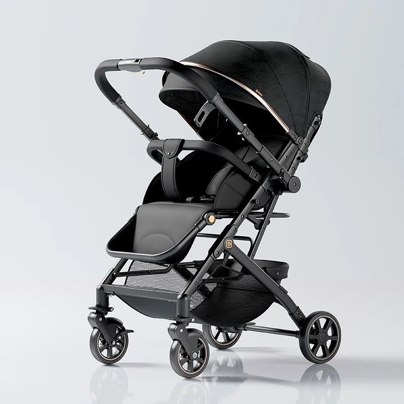 Poussette bébé convertible assisecouchée bidirectionnelle compacte légère pliable hauteur paysage élevé pour n