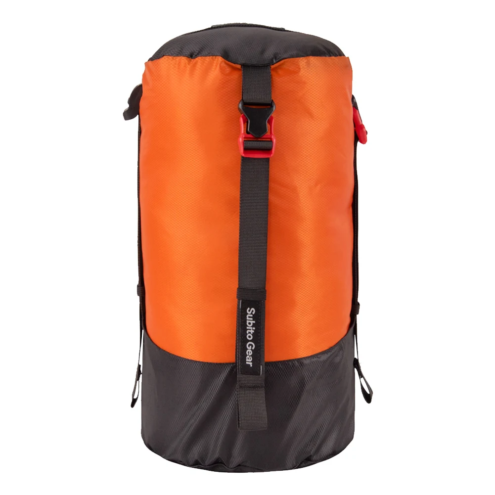 Sac de compression waterproof portable sac à dos randonnée camping sacoche gain de place sangle portage access