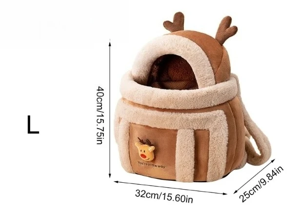 Lit pour chien en peluche avec logo renne nid confortable design moderne douillet antifroid pour chiots intéri