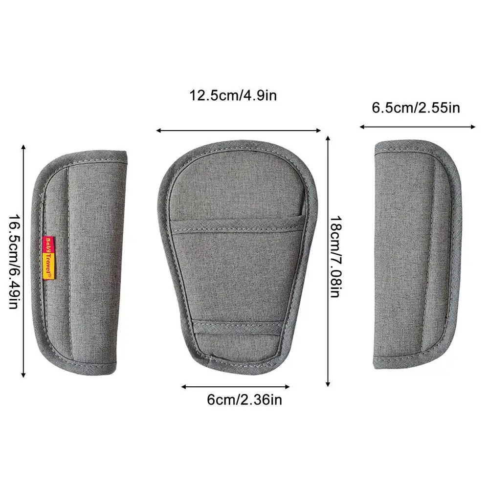 Housses de sangle pour poussette accessoires de siège 3 pièces Daily Traveler protection style moderne polyest