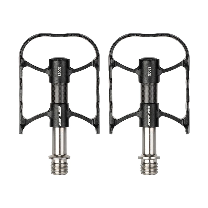 Pédales vélo GUB GC083 antidérapantes aluminium titane légers pour enfant sécurité confort route VTT gainage d
