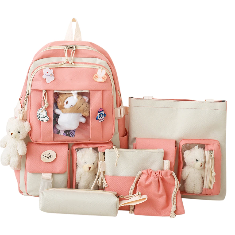 Sac à dos multi-poches pour adolescentes, sacs d'école pour filles