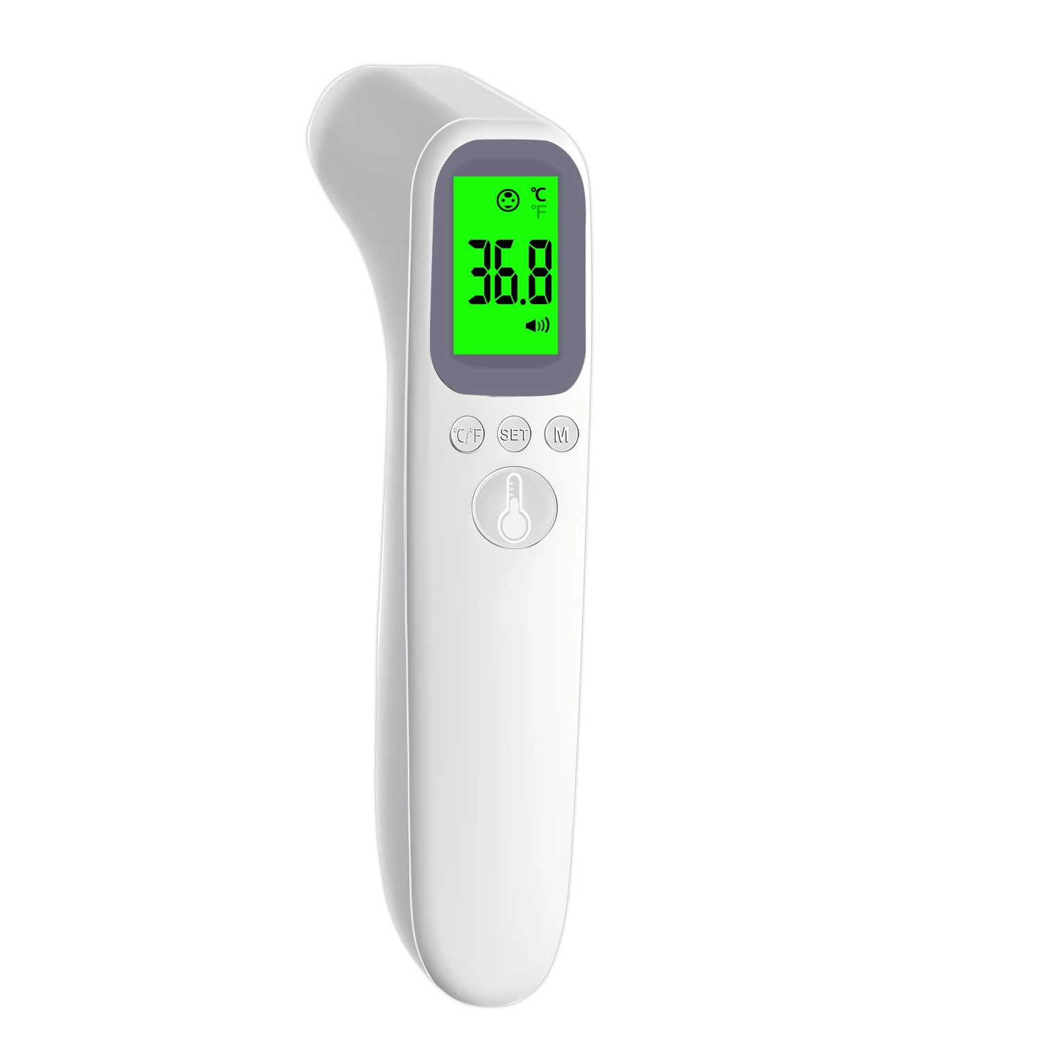 Thermomètre sans contact bébé adulte mesure température frontale fièvre détecteur numérique hygiénique design 