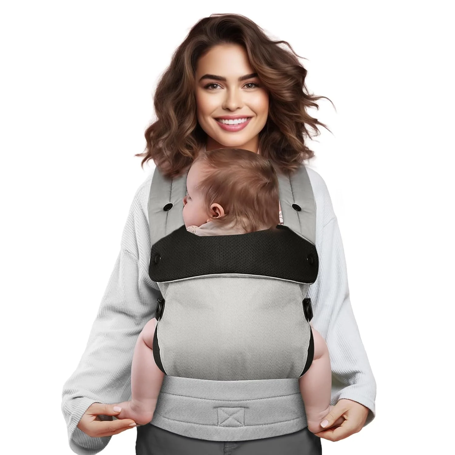 Portebébé ergonomique confortable et léger pour 7 à 44 lb sans effort pour mettre idéal pour les parents mains