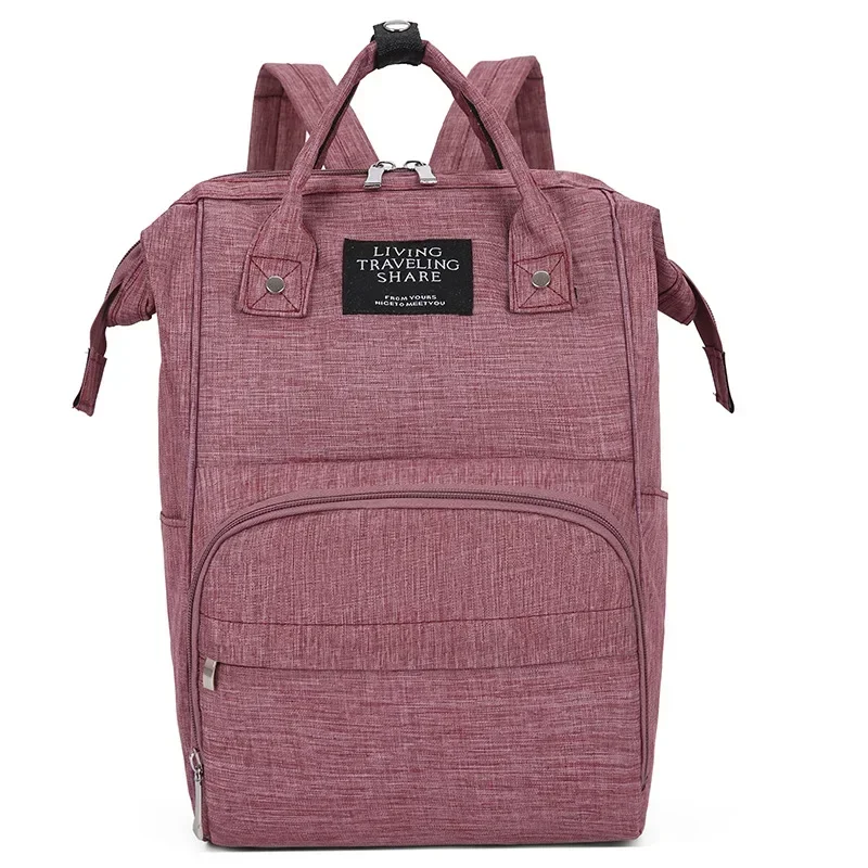 Sac à dos à couches multifonction grande capacité imperméable rose portage confortable organisation pratique s