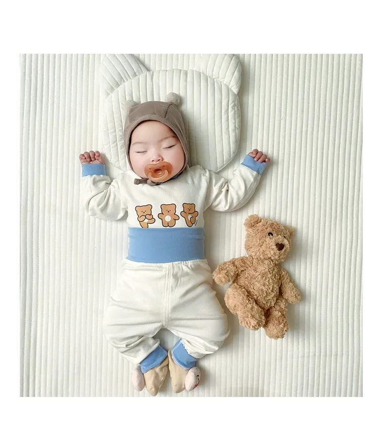 Vêtements bébé 2 pièces ensemble automne hiver pyjama manches longues coton doux bébé garçon fille set confort