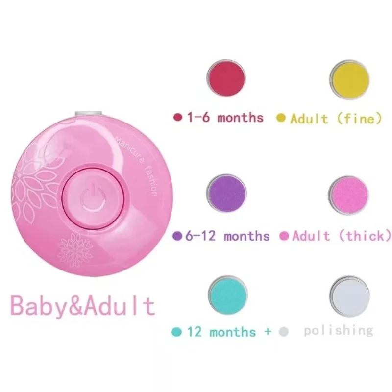 Coupeongles électrique pour bébé outil de manucure sans lame kit d'hygiène bébé accessoires manucure bébé sécu