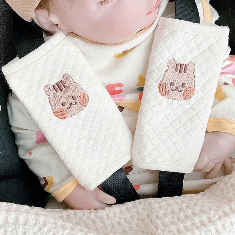 Protègeharnais pour bébé doux et sécurisant confortable housse de sangle antiérosion coussin de siège en coton