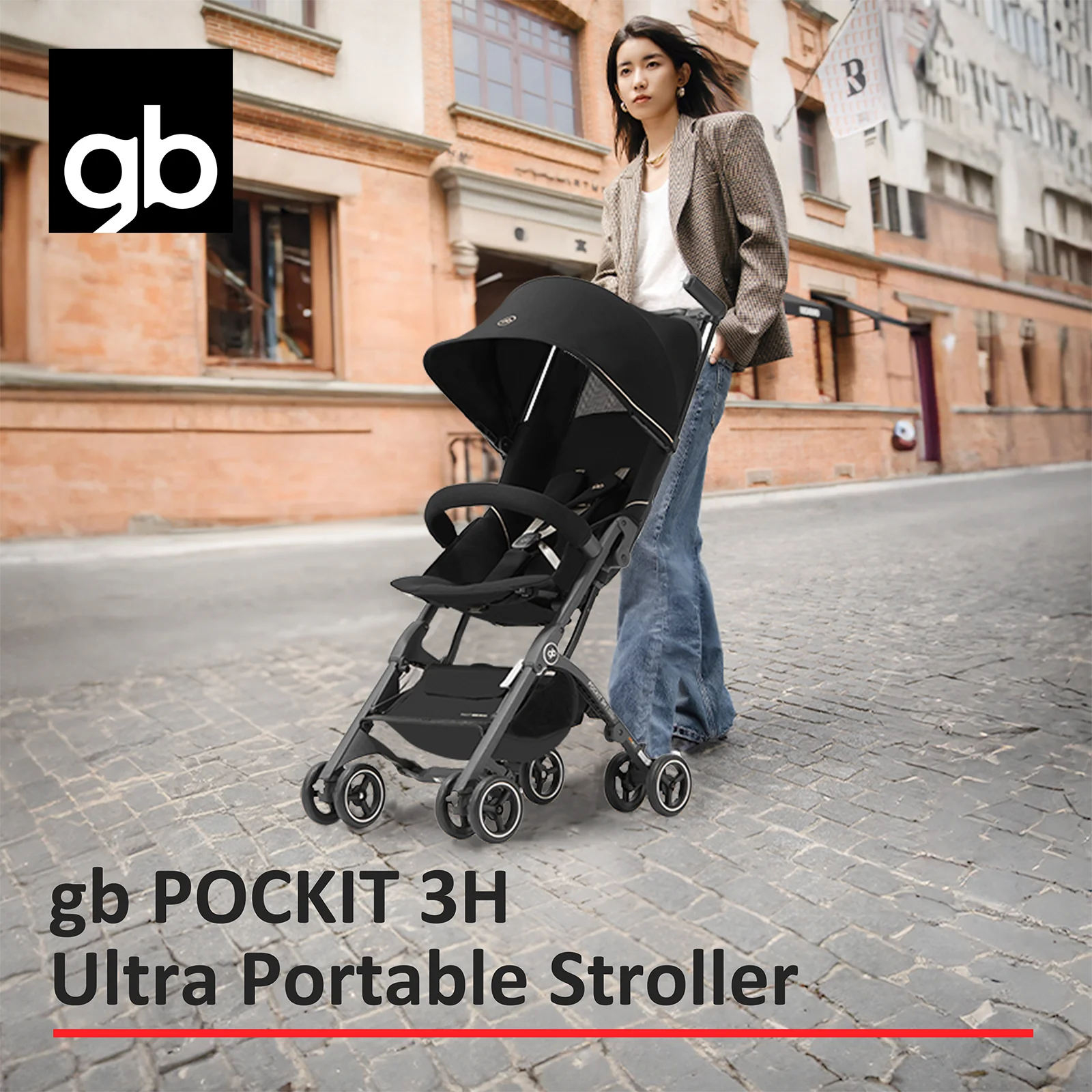 Poussette portable gb Pockit 3H allterrain légère compacte bébé voyage 都市 pratique design moderne tissu durabl