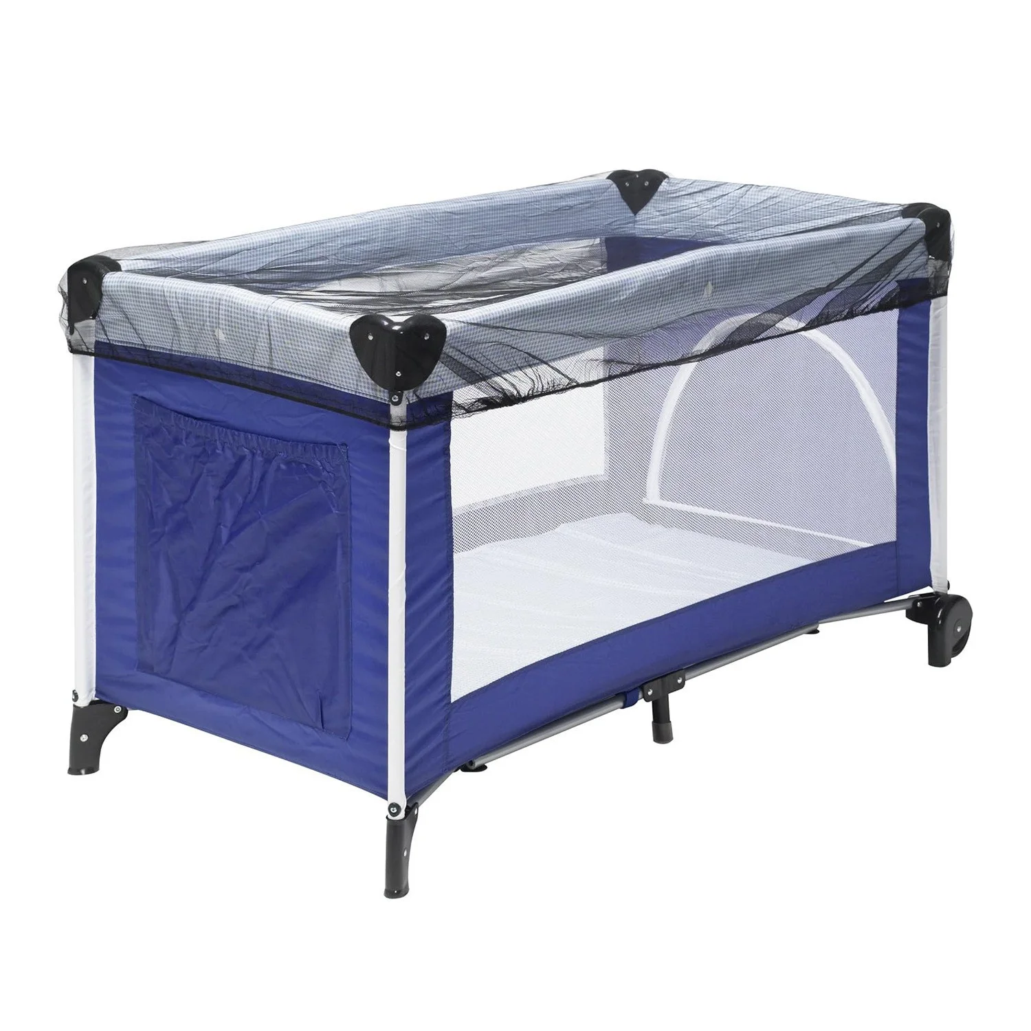 Moustiquaire en maille antiinsectes pour berceau et poussette 110x75cm coton 100% respirant sécuritaire