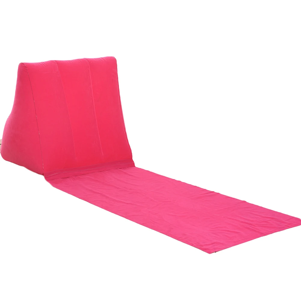Matelas de voyage gonflable pliable tapis de plage doux lit d'air siège de chaise camping plage loisirs chaise