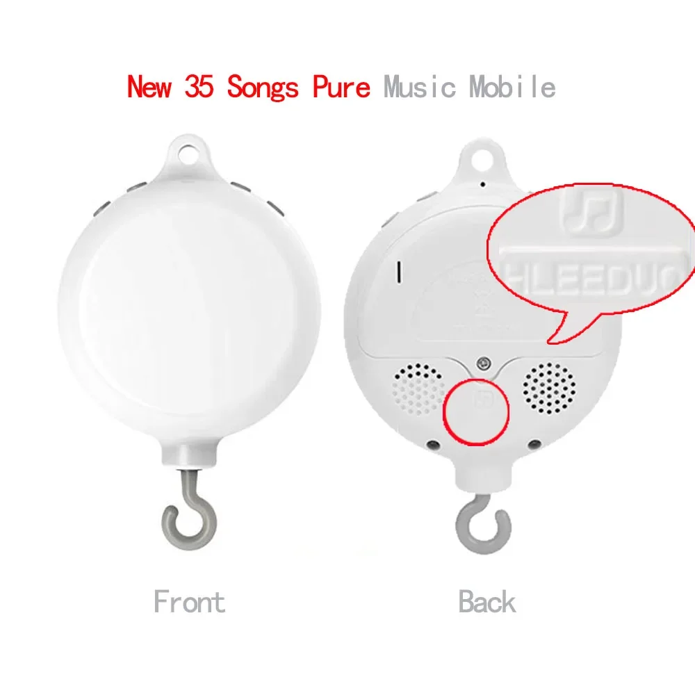 Cloche de lit mobile CPull blanc pour bébé, support de jouet, bras, support rapide, boîte à musique à remonter