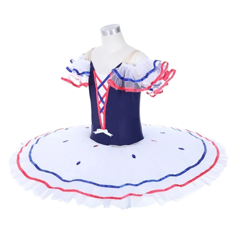 Tutu danse classique pour enfant robe de ballet fille tenue évasée en