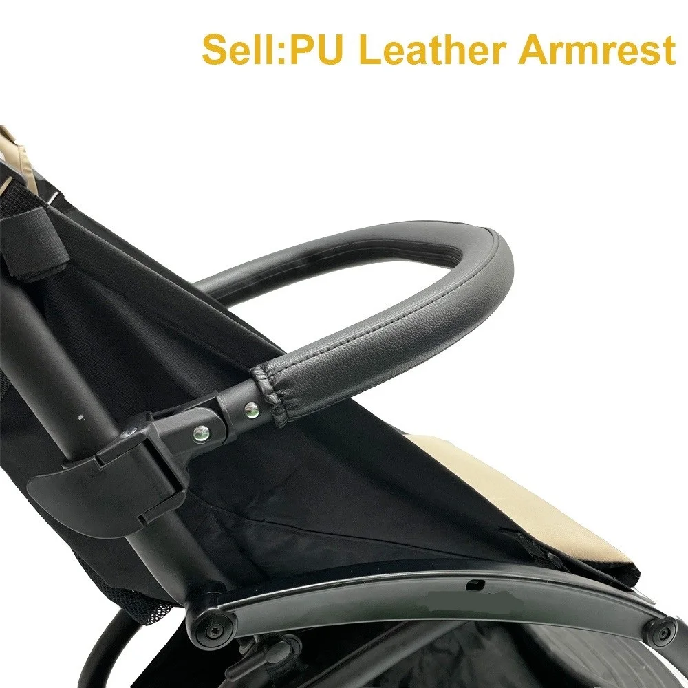 Accoudoir en cuir PU pour poussette Babyzen Yoyo2 Vinng Yoya accessoire bébé confort et style