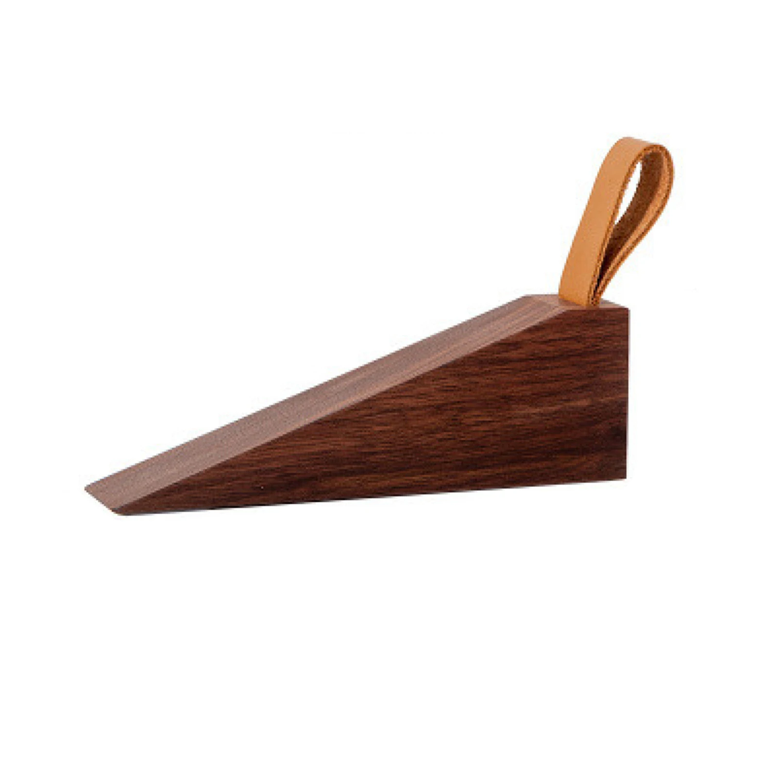 Butoir de porte en bois massif antidérapant pour bébé protection cuir design moderne sans clous quincaillerie