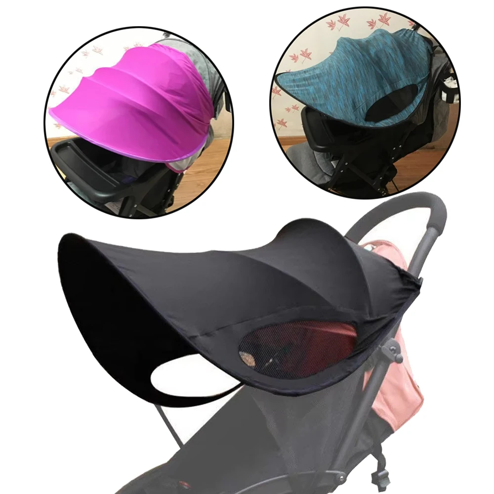 Couverture de paresoleil universelle pour poussette landau et siège auto bébé tissu résistant à l'eau design m