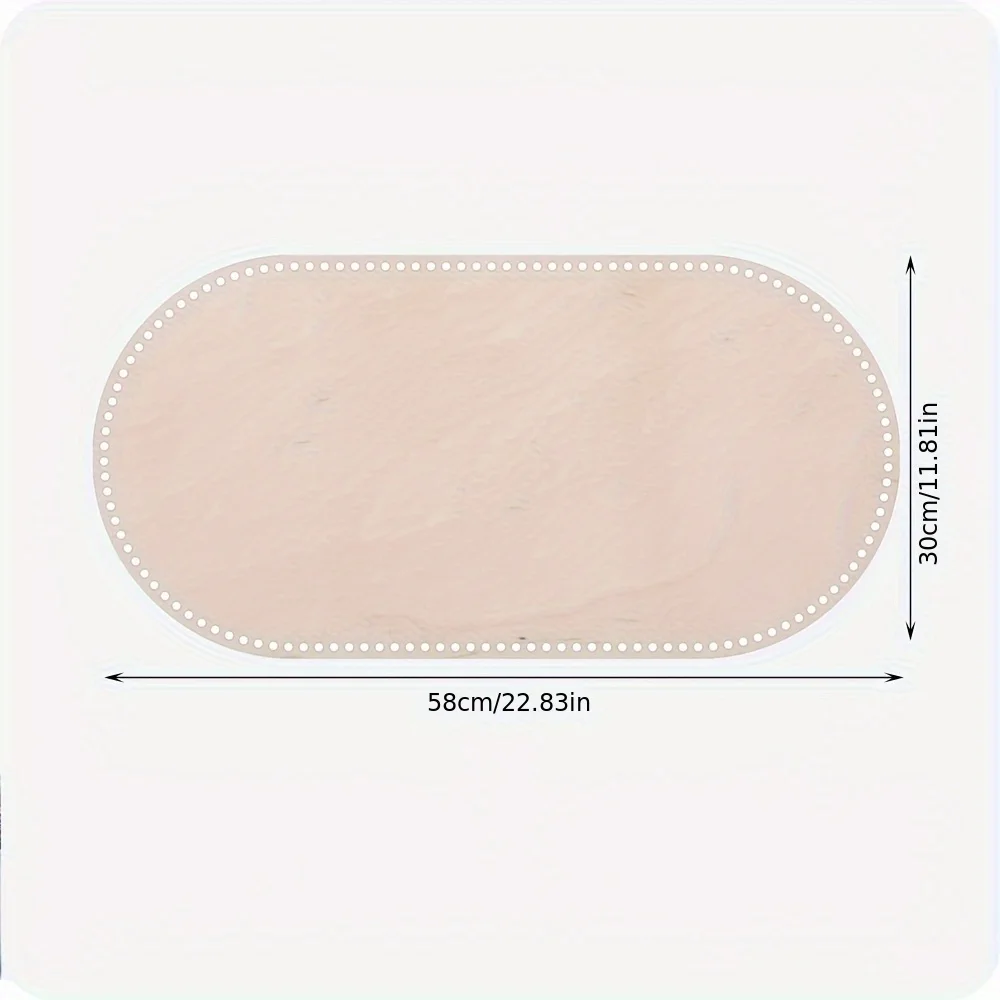 Plancher en bois ovale pour panier Moïse berceau bébé base en bois tricoté au crochet 58cm sécurité et confort