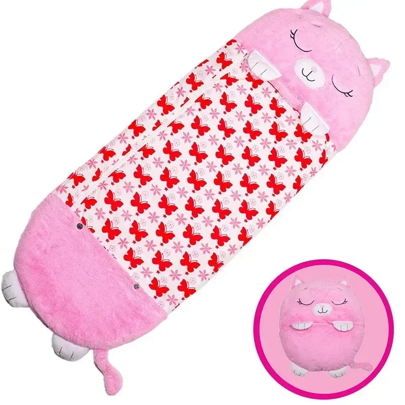 Sac de couchage en peluche Cartoon pour enfant doux et sécuritaire