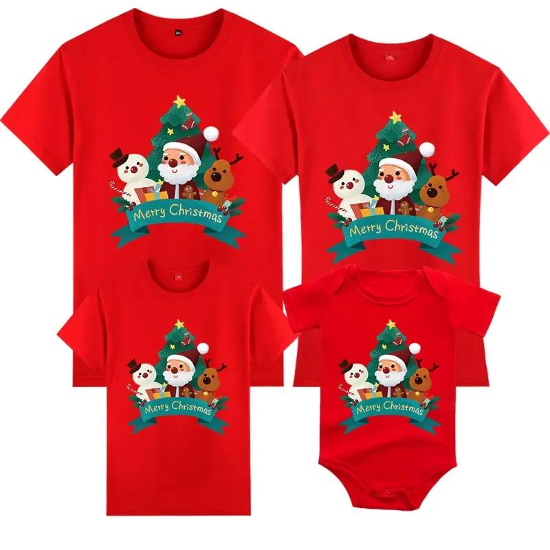 Famille Togrther correspondant T-shirt famille Claus chemises tenue de noël correspondant noël papa maman oncl