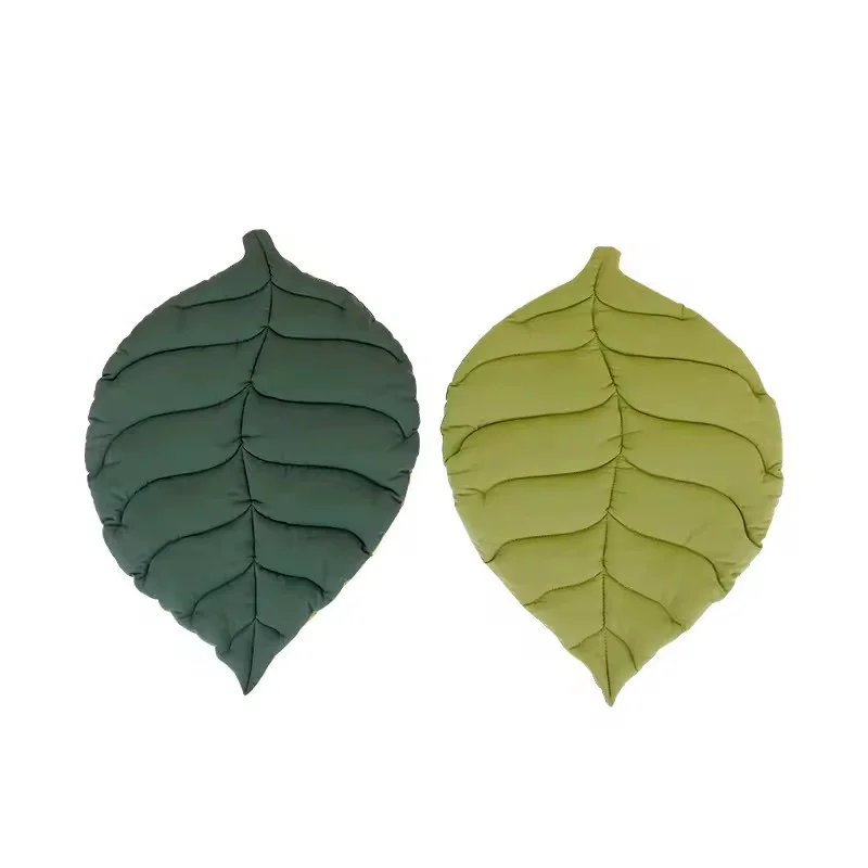 Coussins forme feuille en coton doux décoration intérieure moderne confort élégant pour canapé chaise ou rando
