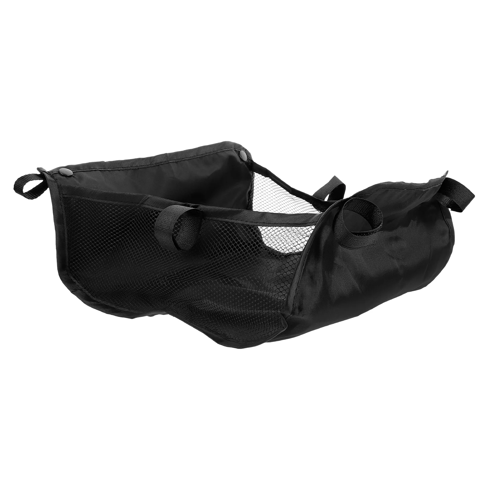 Panier de rangement Oxford pour poussette sac Organizer en maille rangement en tissu respirant pour bébé noir