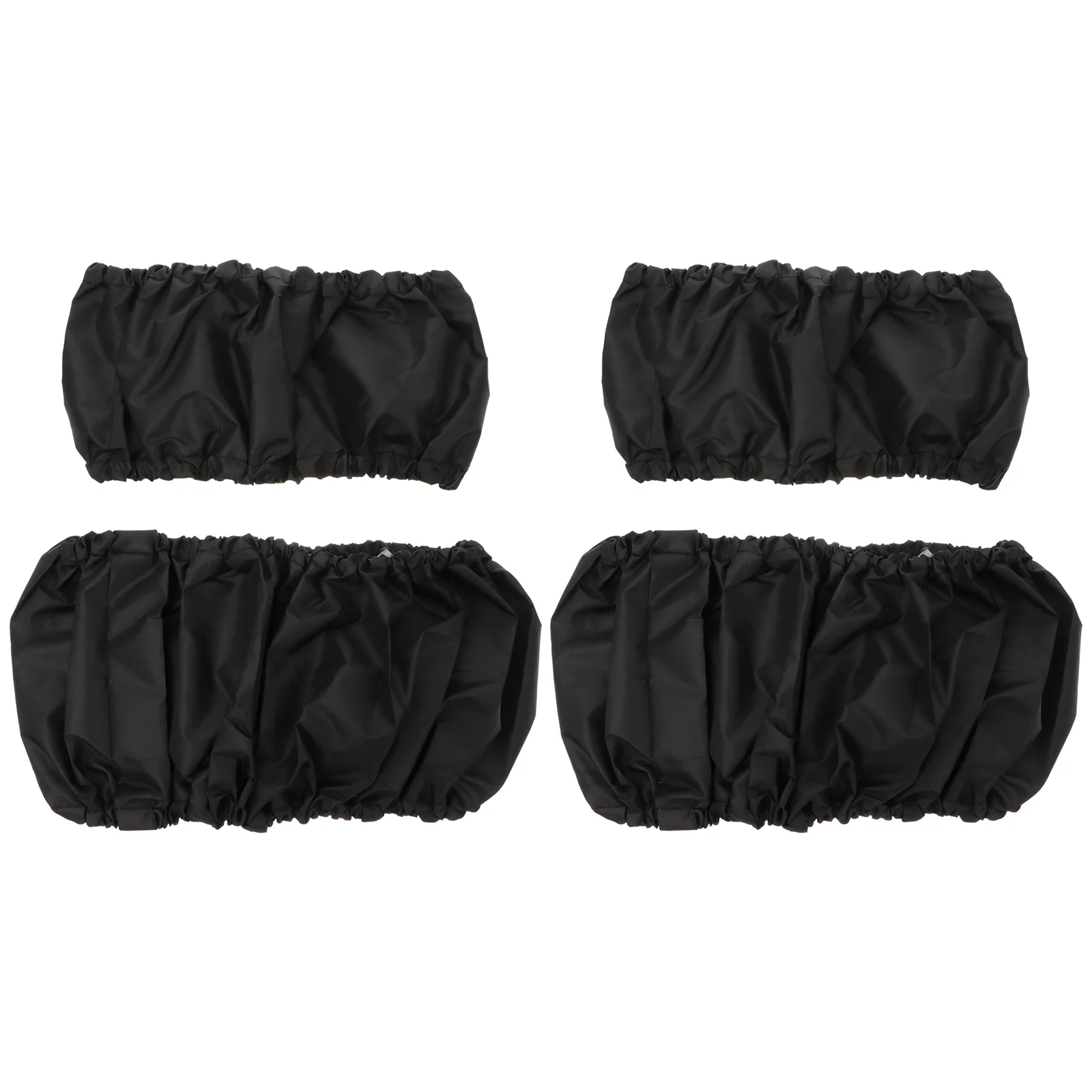 4 Bandeaux Élastiques Cheveux Noirs Taille Universelle Matériel Synthétique Pack Élégant Étanche Usage Sport M