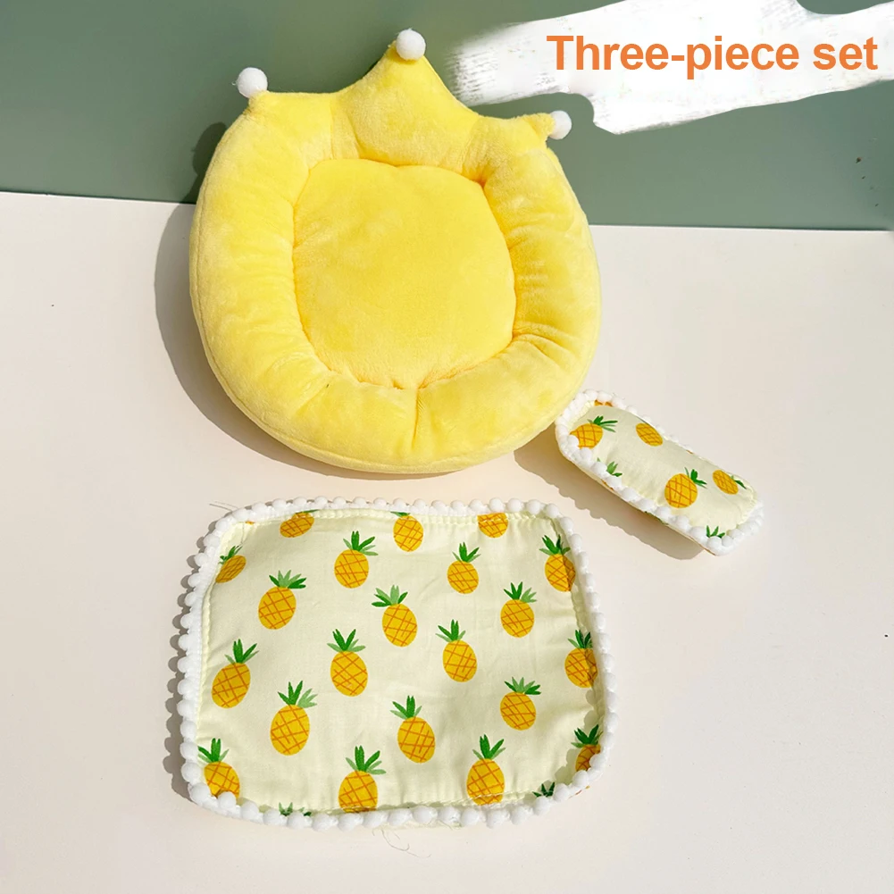 Ensemble de literie pour chats Accessoires de confort 3 pièces Doux Confortable Conception ludique pour animau