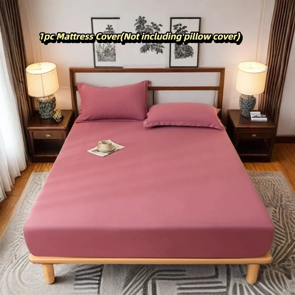 Couvrematelas bébé imperméable rose doux respirant antipoussière 100%