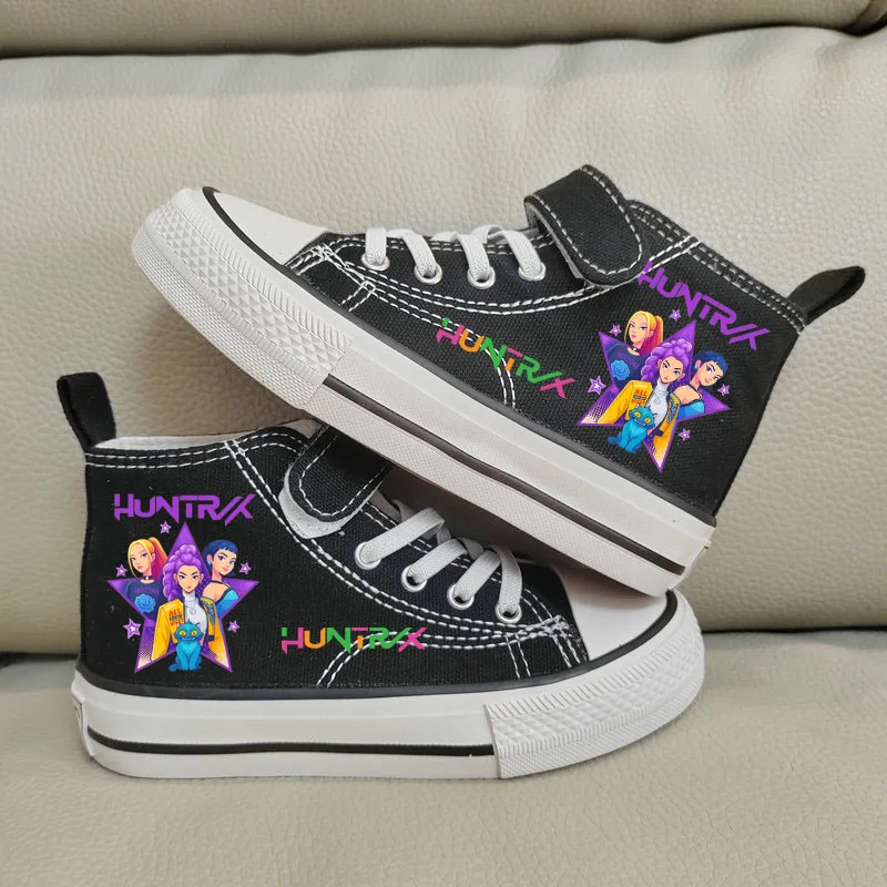 Chaussures enfants baskets hautes HUNTRX design coloré personnages motif étoilé respirant confortable