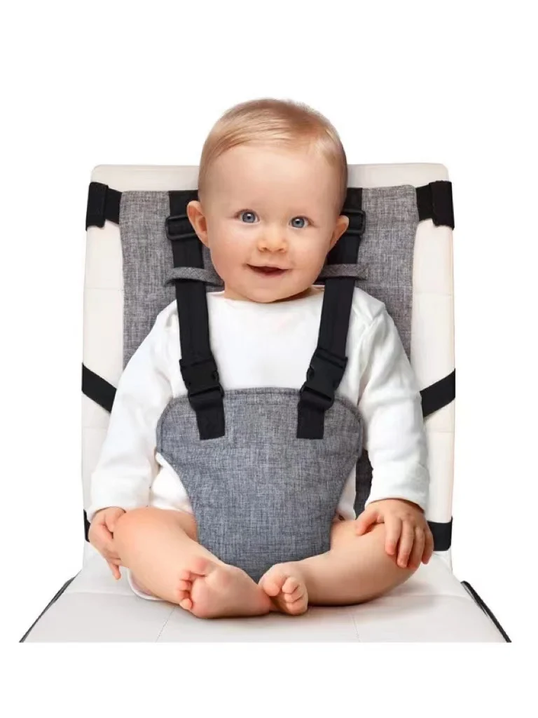 Chaise enfant avec ceinture de sécurité antidérapante pour salle à