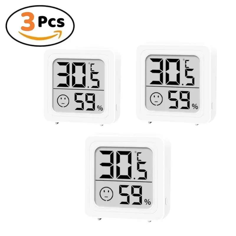 Mini hygromètre numérique, thermomètre d'intérieur, compteur d'humidité avec moniteur de température et d'humi
