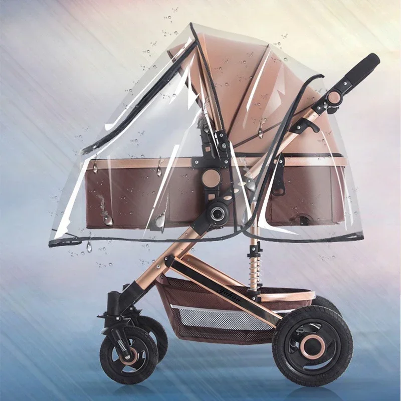 Housse de pluie universelle étanche pour landau, accessoires de poussette pour bébé, bouclier anti-poussière T