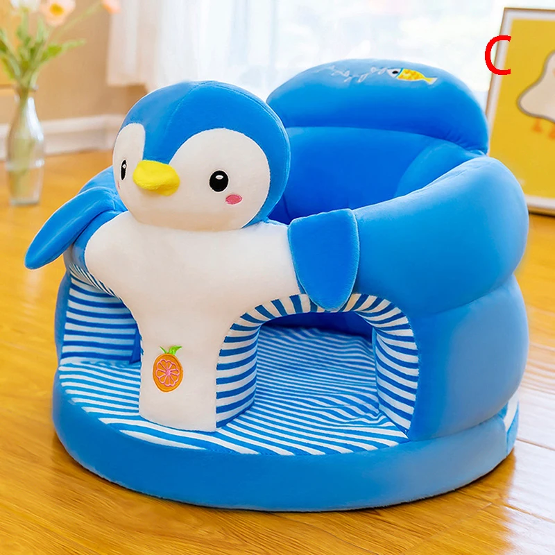 Siège enfant design pingouin coussin assis éducatif mobilier bébé confortable doux et sécuritaire idéal appren