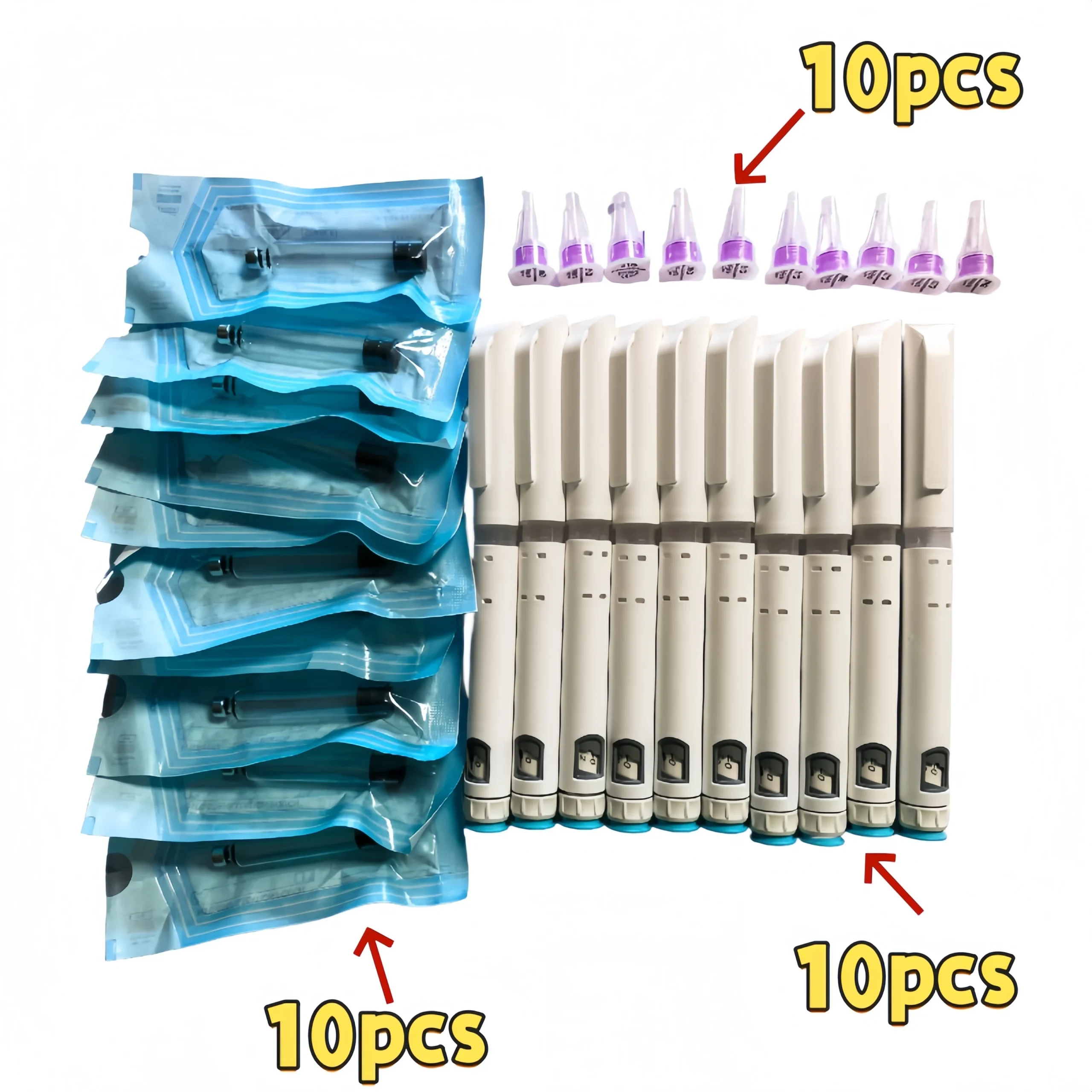Stylo d'injection portable à usage unique pour insuline/hormone de
