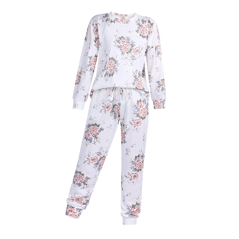 Ensemble pyjama mère et fille loungewear détente floral pyjama en doux tissu style romantique home comfort cad