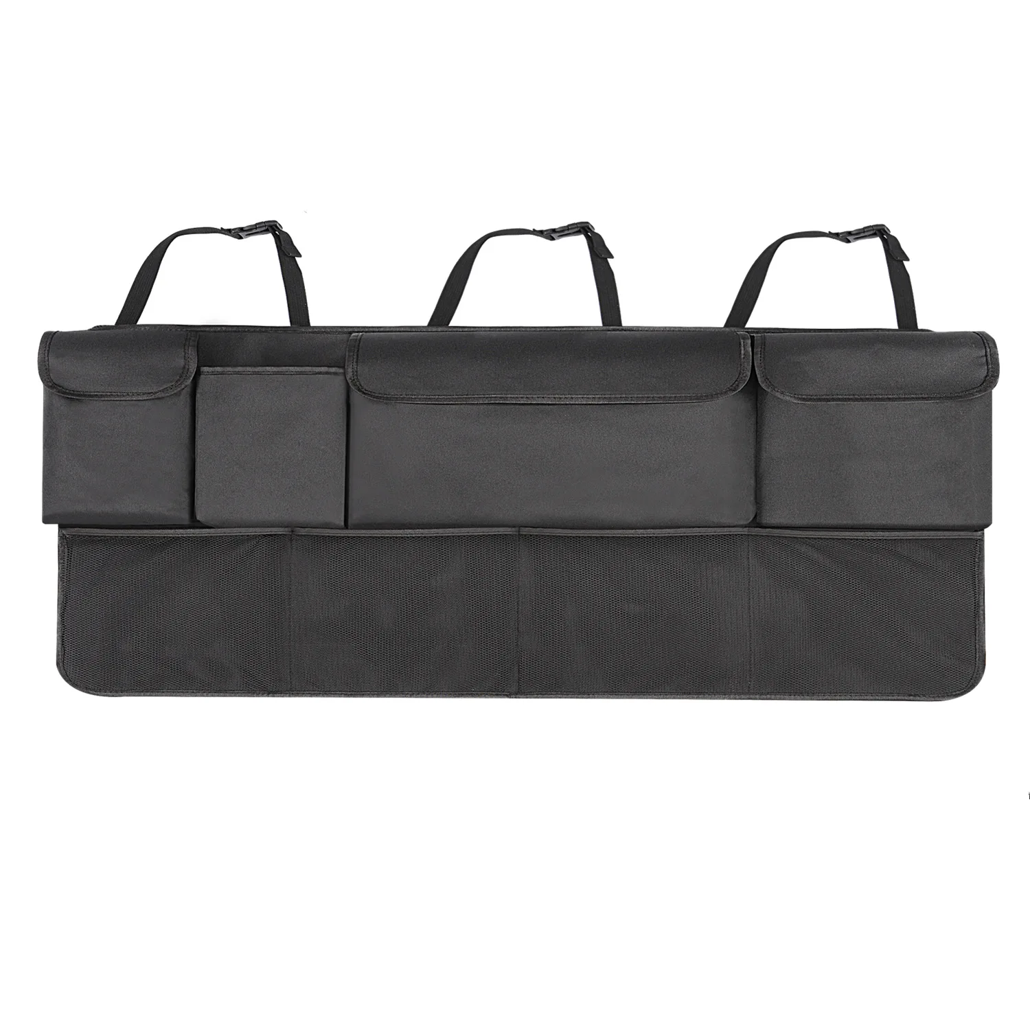 Organisateur de coffre voiture sac arrière siège auto rangement voiture 9 compartiments rangement sécurisé pou
