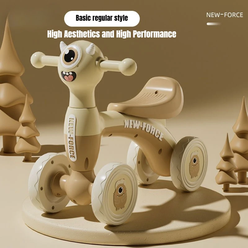 Tricycle de qualité pour bébé et toddler design éveil 4 roues jouets bébé 13 ans cadeau naissance NEWFORCE