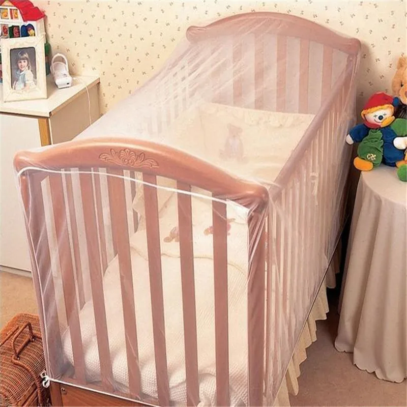 Moustiquaire bébé lit portable antiinsectes filet Polyester respirant blanc