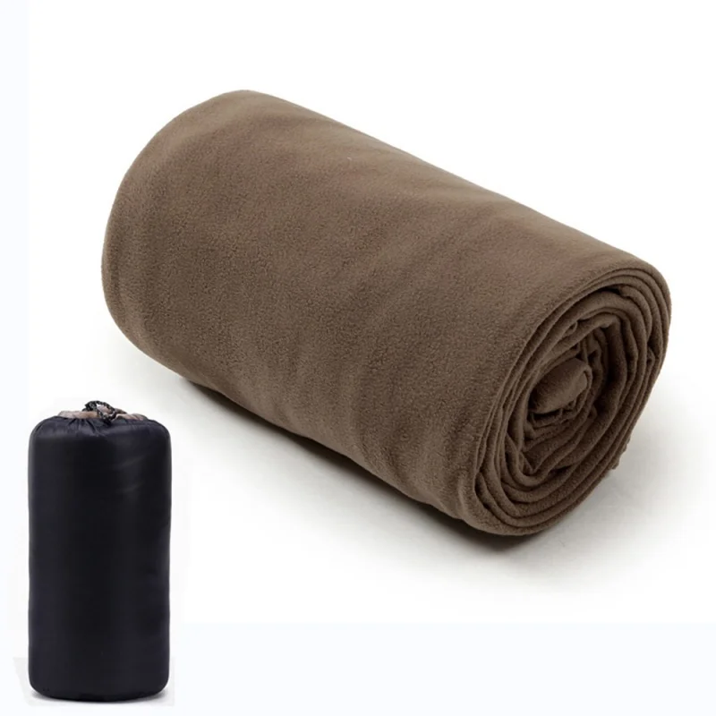 Couverture en polaire ultraléger sac de couchage pour camping voyage et piquenique tente de randonnée isolatio