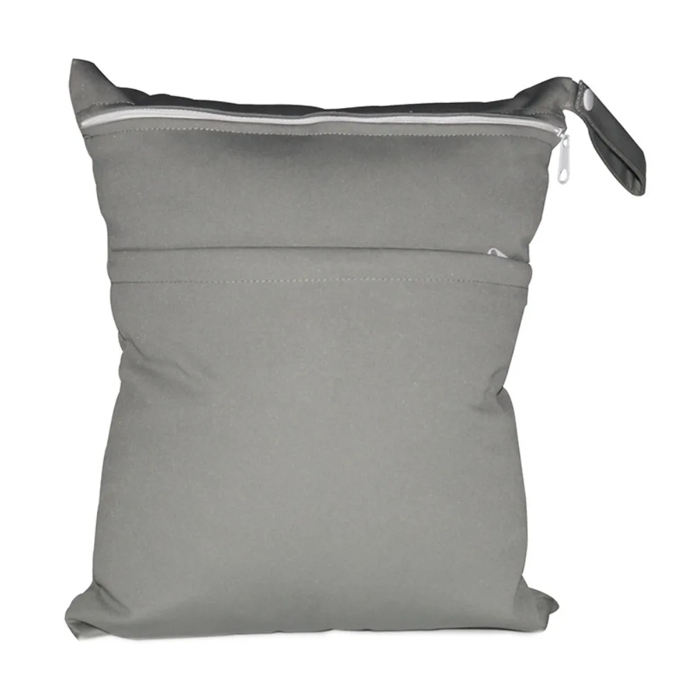 Sac étanche réutilisable rangement vêtements couches sac sport yoga trousse toilette deux poches stockage mail