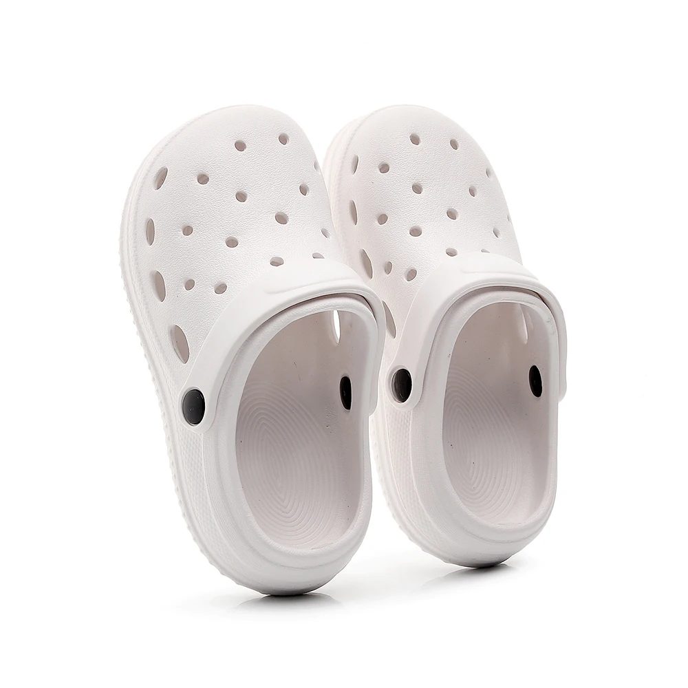 Sandales à trous pour enfants chaussures d'été antidérapantes design simple confortable plage et usage quotidi