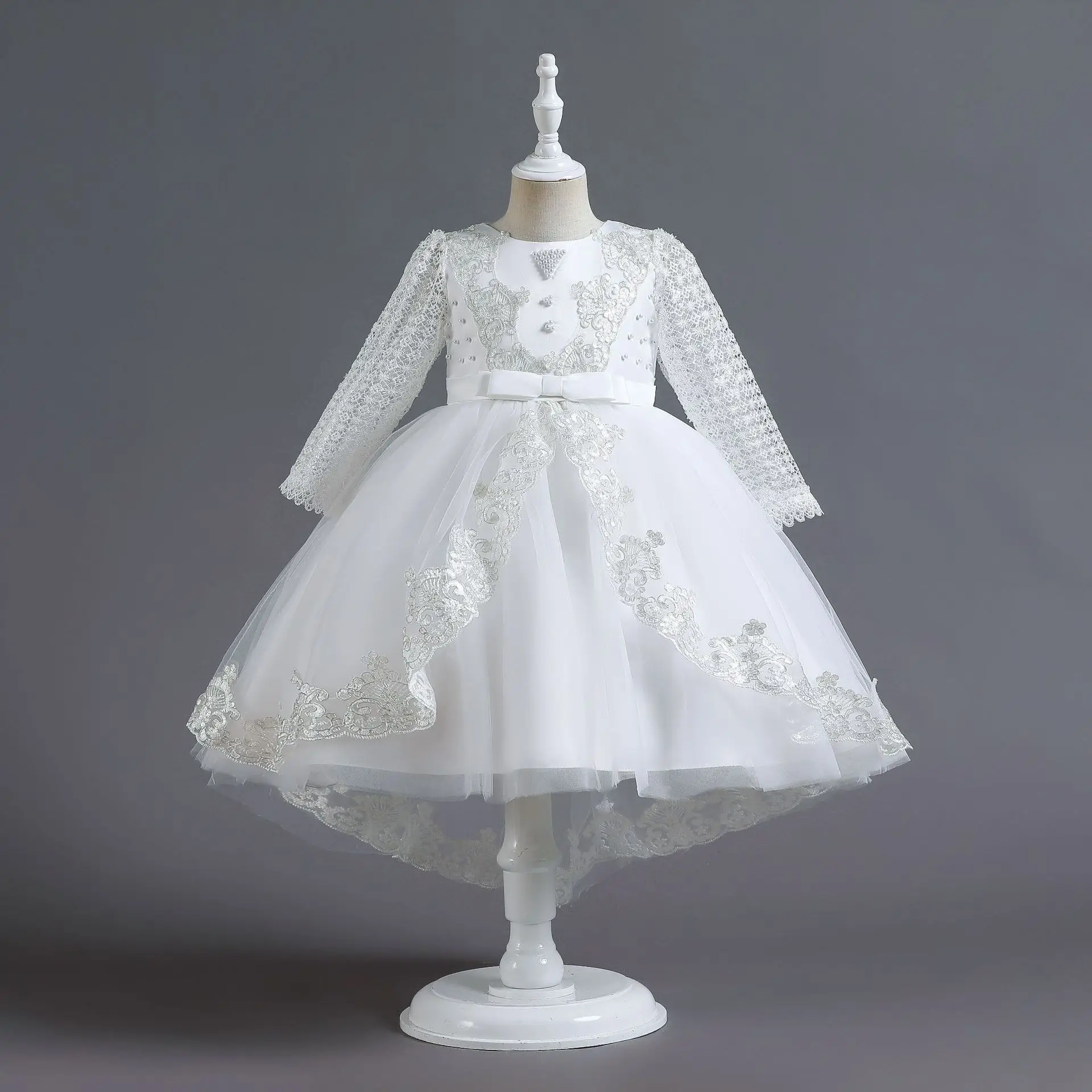 Robe de soirée formelle pour filles robe de cérémonie princesse dentelle satinée taille 36 ans occasions spéci