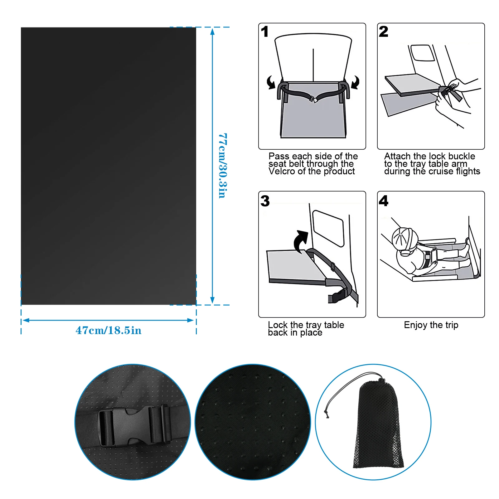 Support Tablette Avion Portable pour Enfant Équipement Voyage Écran