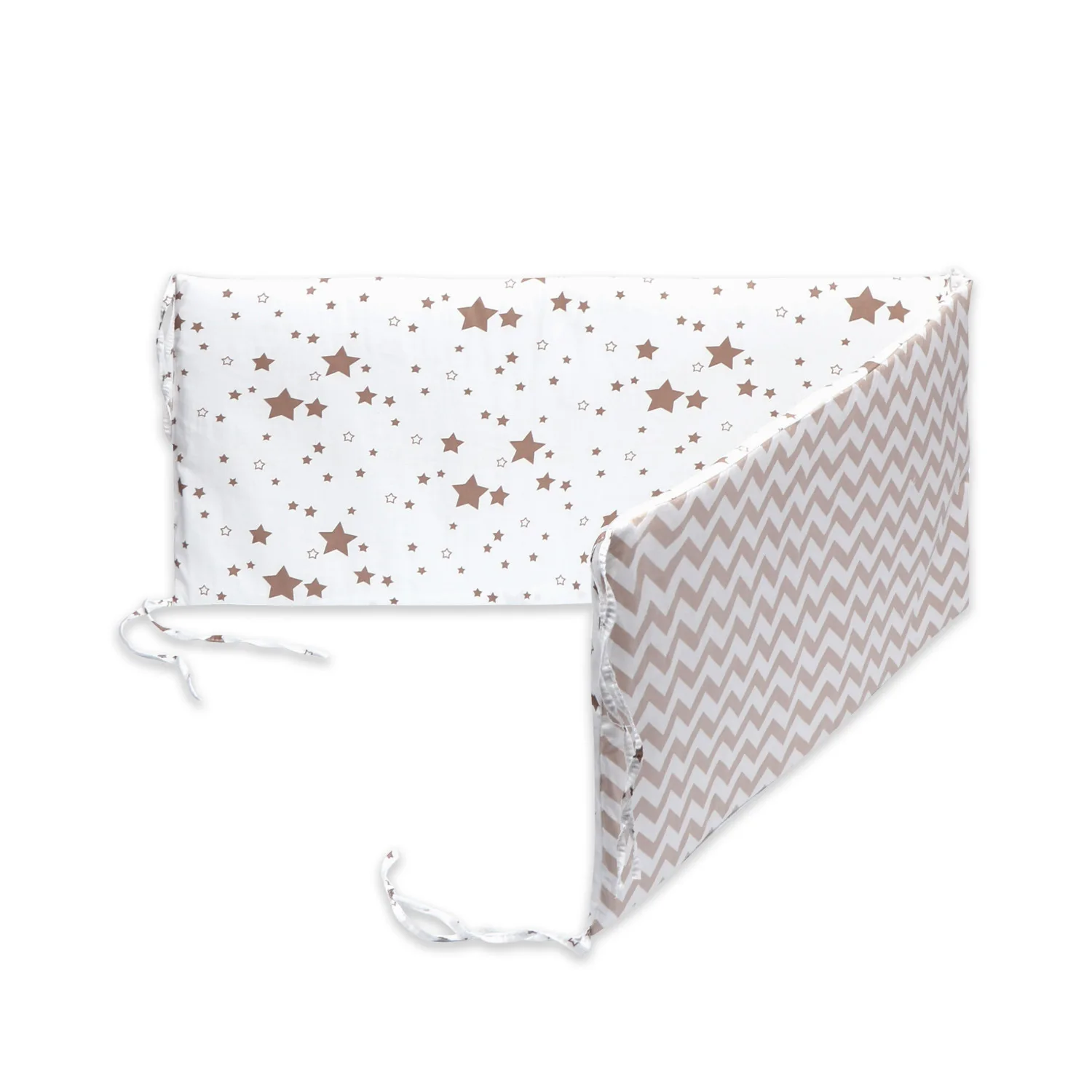 Parechocs de lit en coton imprimé pour bébé protecteur de lit berceau sécurisé 130x30 cm