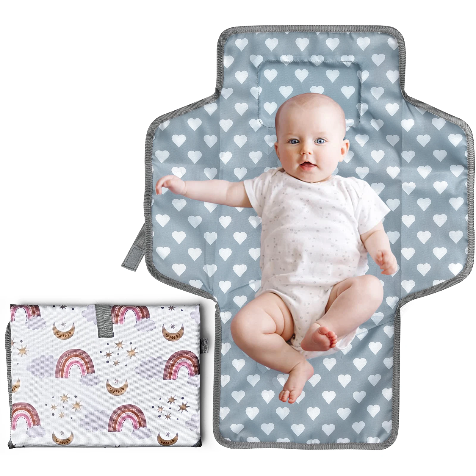 Couverture de change bébé portable matériau imperméable facile à transporter usage voyage design épuré protect
